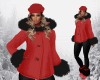 CHRISTMAS fur coat