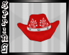 *S* cowgirl hat red
