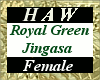 Royal Green Jingasa - F