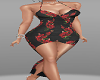 Red Flowers Dress