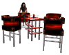 Black N Red Club Table