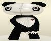 Black White Panda Halloween Valentines Teddy BEars