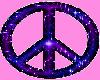 Purple Peace Sign