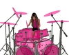 Pink drums set