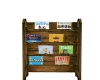 BOY BOOKCASE AND BOOKS