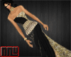 pb Gold Black Dress