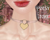 P༶ Heart Necklace Rose