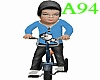 animated boy tricycle