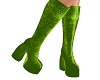 *Grinch Green Knee Boots