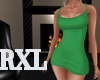 Basic T Dress green RXL