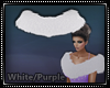 Fur Shrug White/Purple