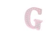 Baby Pink Letter G