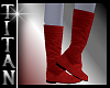 TT*Red Suede Boots