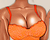 lace dress-Orange