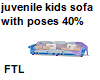 40%child sofa with poses
