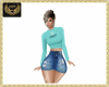 NJ] Teal & Jean outfit