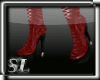 (SL) Platform Red Boots