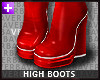 🎀High Boots-Red