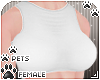 [Pets] Midriff | White