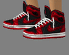Black & red Sneakers