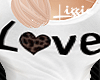 *L* T-Shirt LOVE white