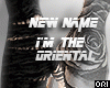 I am the Oriental. Drv