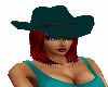 COWGIRL TEAL HAT