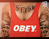 {J} Obey Tank | Red