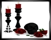 Candles Skull Roses