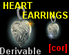 [cor] Heart earring silv