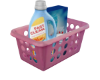 Laundry Soap Basket Pink