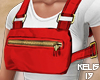 K. Red Chest Rig Bag