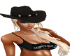 BLK COWGIRL HAT
