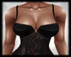 Denim & Lace Set Black