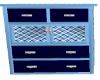 Blue Plaid Small Dresser