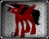 Vampire Unicorn Bloody Black Fangs Red Wings Edgy Pony
