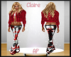 Claire's Red Pants