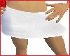 White Jean Mini Skirt