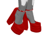 Doll Heels+Socks RED 2