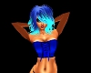 blue corset top