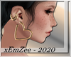 MZ - Gold Heart Earrings