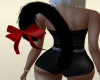 blk kitty tail w/red