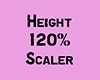 Height 120 % scaler