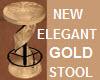 NewELEGANT GoldBlK STOOL