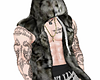 M-D/Brown Fur Coat