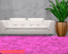 Pink Synthetic Grass Rug