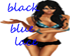 black blue lace