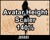 Avatar Height Scale 140%