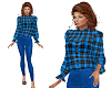 TF* Blue Plaid Outfit