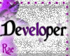 R: Purple Developer Text